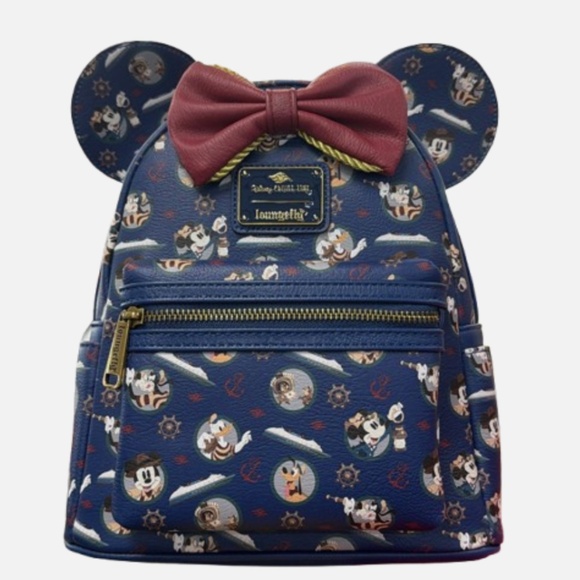 Loungefly Handbags - Disney Cruise Line Treasure Adventure Mickey Minnie Loungefly Backpack Bag - NEW